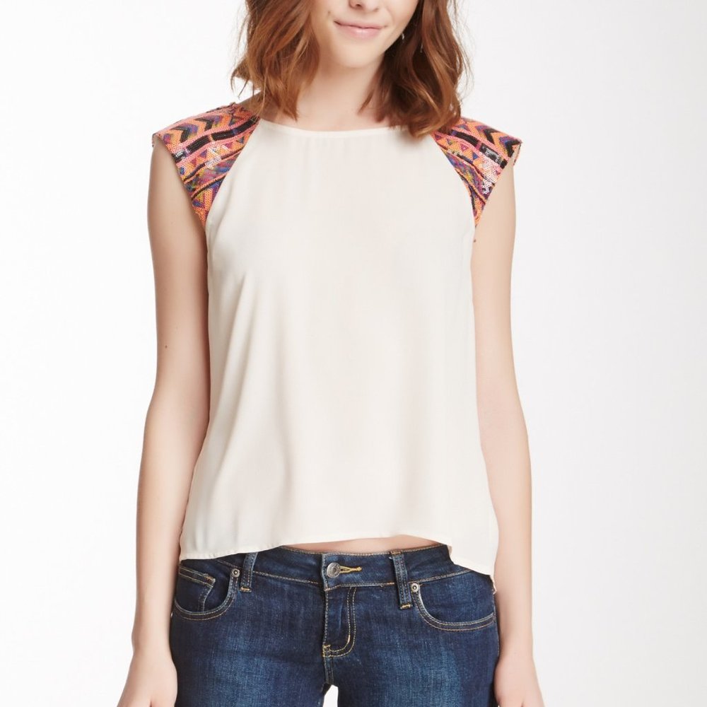 Jealous Tomato Sequins Embellished Blouse